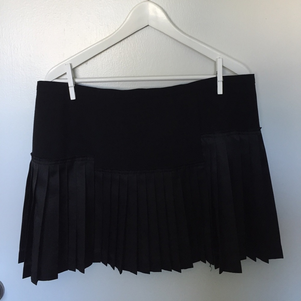 BCBGMaxazaria Satin Pleated Mini